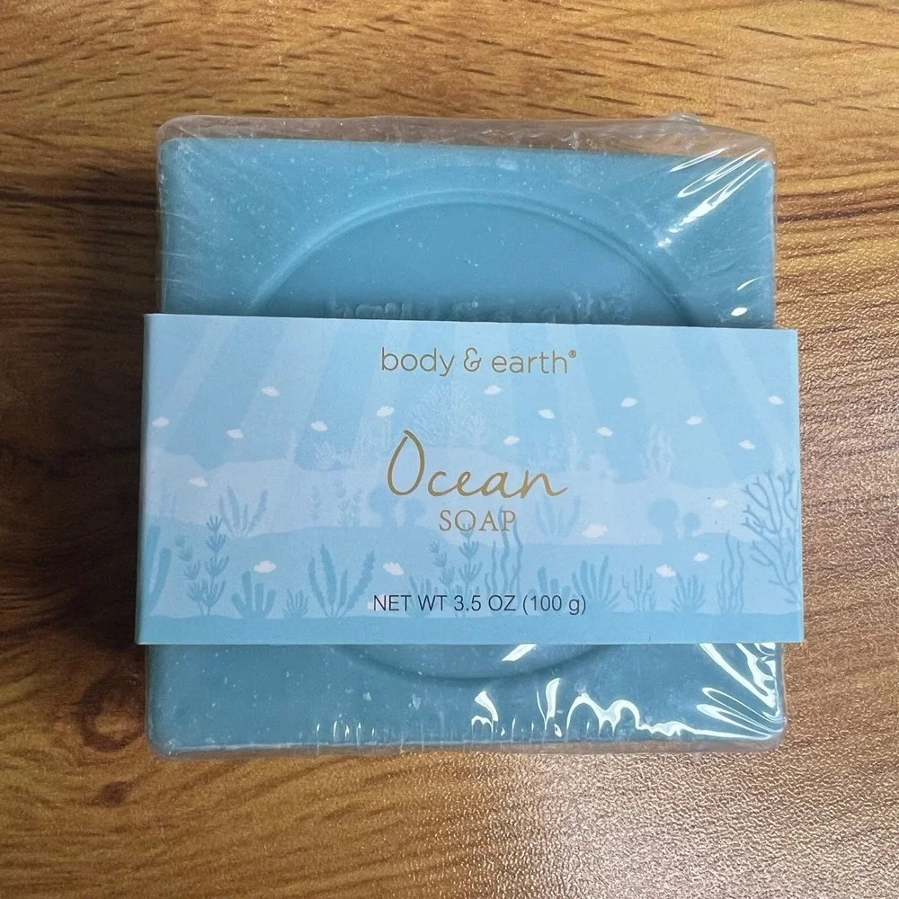 Body & Earth Ocean Scented 4-Piece Bath Body Spa Set‎ Travel NEW